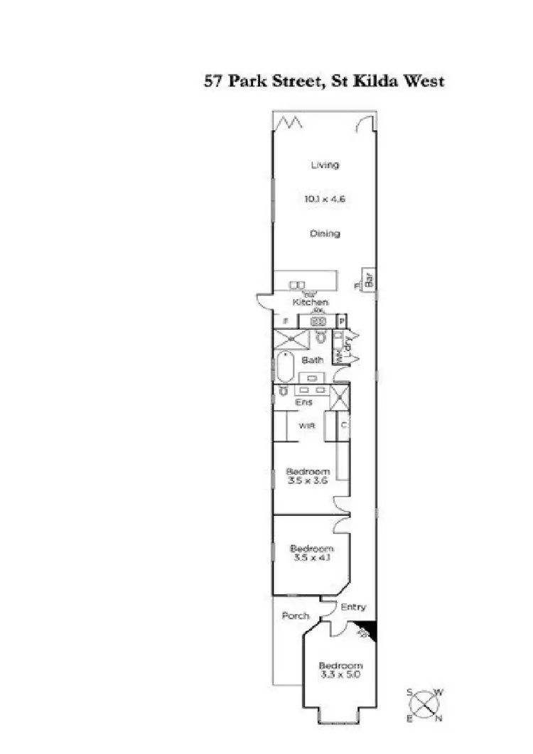 Floorplan of Homely house listing, 57 Park Street, St Kilda West VIC 3182