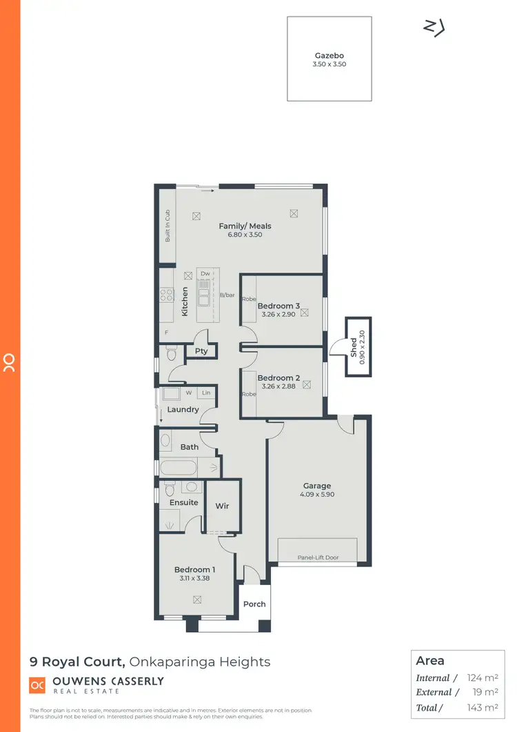 Floorplan of Homely house listing, 9 Royal Court, Hackham SA 5163