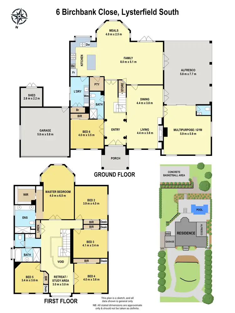 Floorplan of Homely house listing, 6 Birchbank Close, Lysterfield South VIC 3156