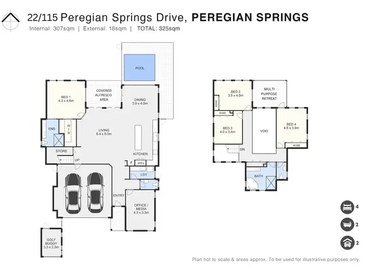 Floorplan of Homely house listing, 22/115 Peregian Springs Drive, Peregian Springs QLD 4573