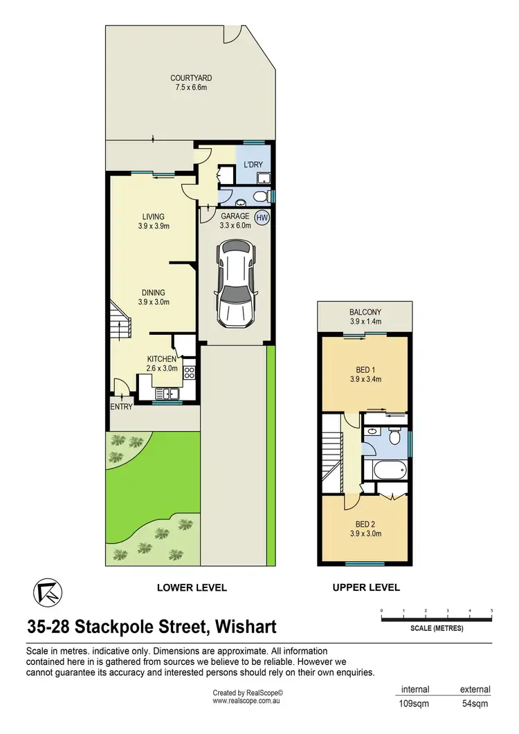 Floorplan of Homely townhouse listing, 35/28 Stackpole Street, Wishart QLD 4122