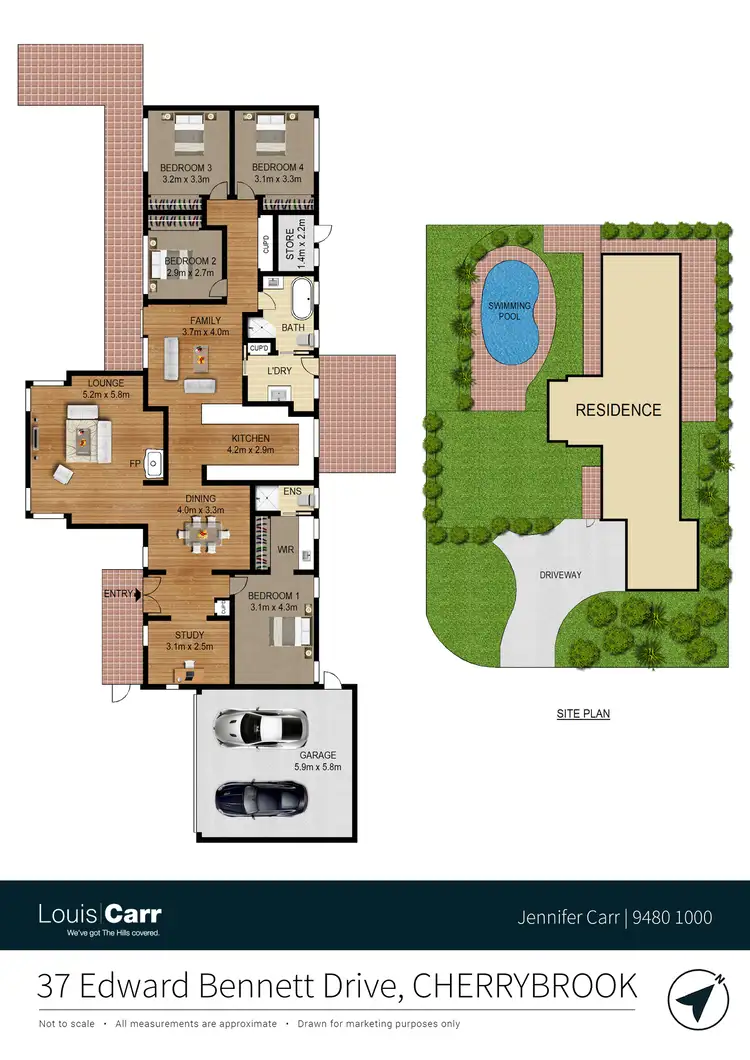 Floorplan of Homely house listing, 37 Edward Bennett Drive, Cherrybrook NSW 2126