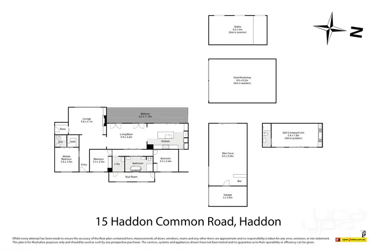 Floorplan of Homely house listing, 15 Haddon Common Road, Haddon VIC 3351