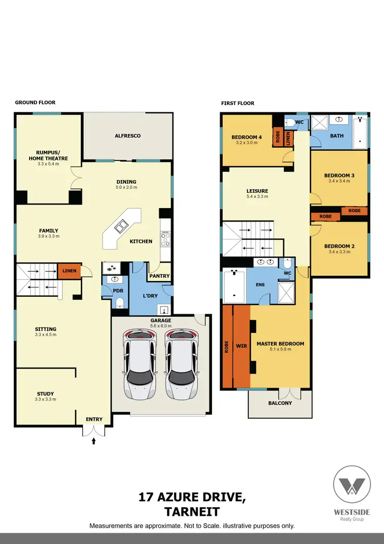 Floorplan of Homely house listing, 17 Azure Drive, Tarneit VIC 3029