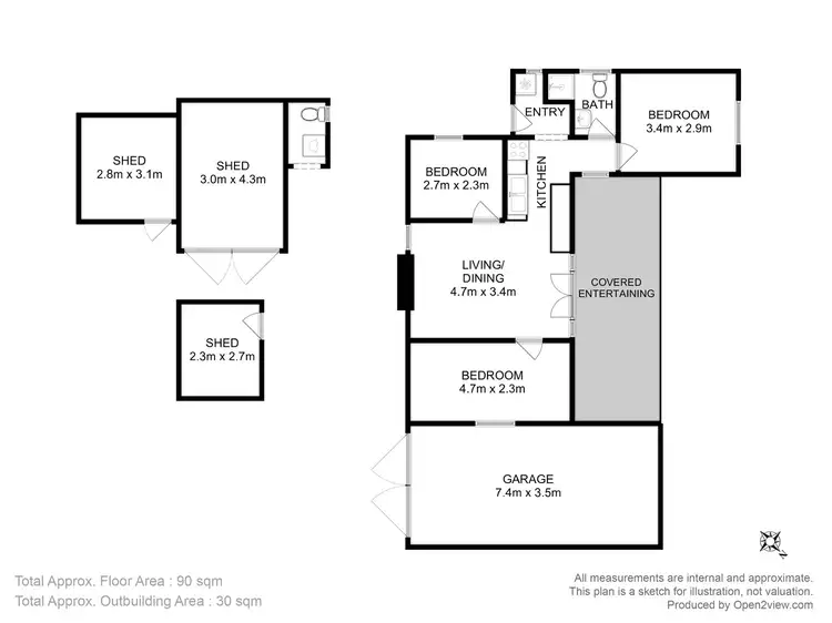 Floorplan of Homely house listing, 145 Sloping Main Drive, Sloping Main TAS 7186