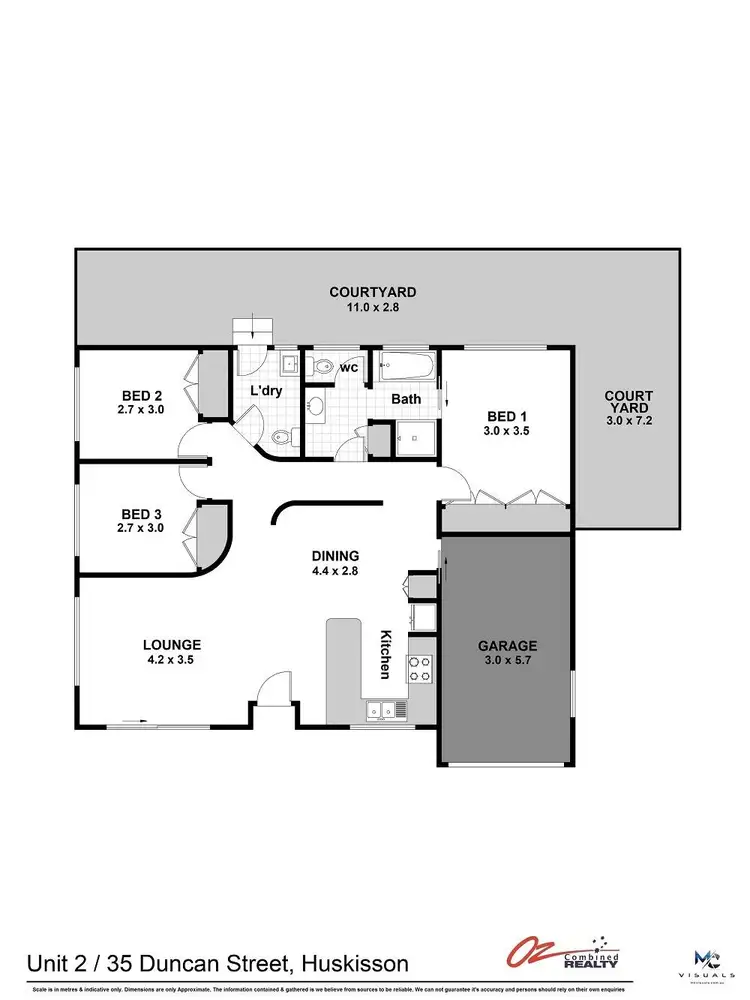 Floorplan of Homely villa listing, 2/35 Duncan Street, Huskisson NSW 2540