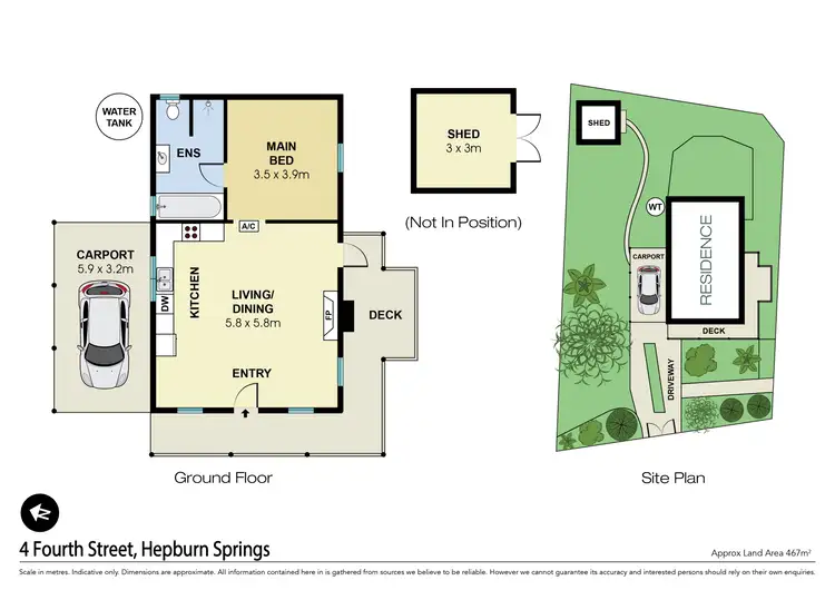 Floorplan of Homely house listing, 4 Fourth Street, Hepburn Springs VIC 3461