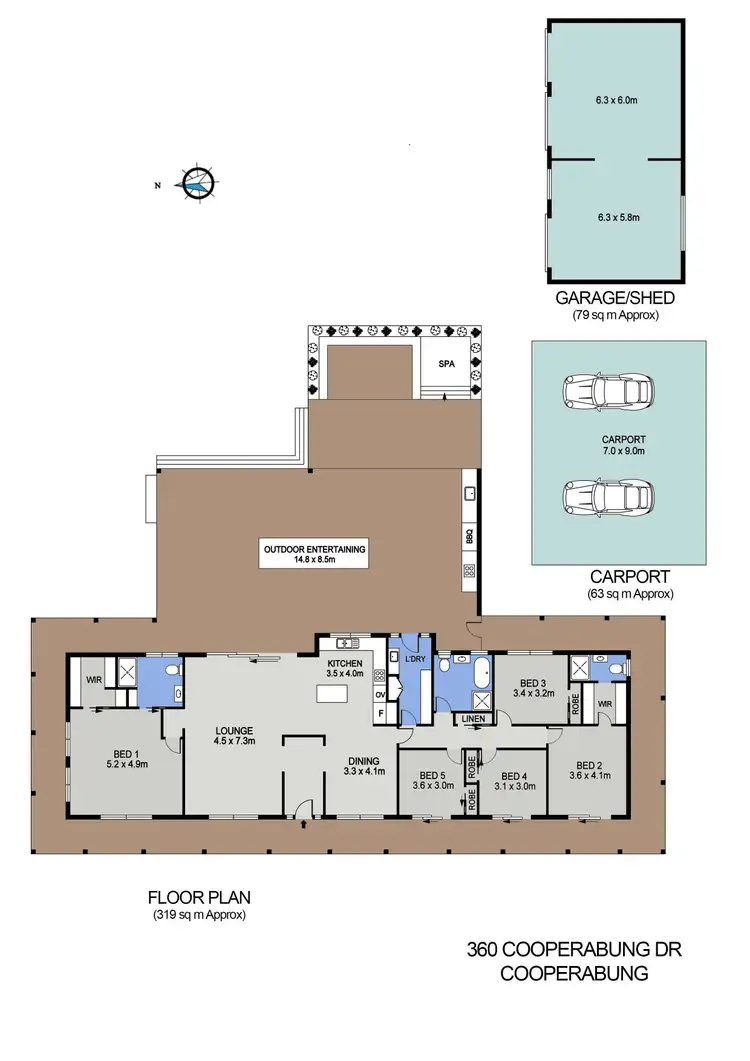 Floorplan of Homely rural property listing, 360 Cooperabung Drive, Cooperabung NSW 2441