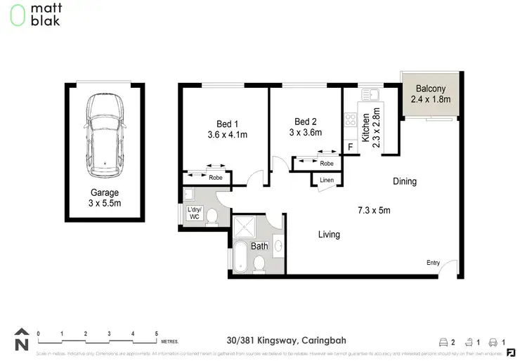 Floorplan of Homely apartment listing, 30/381 Kingsway, Caringbah NSW 2229