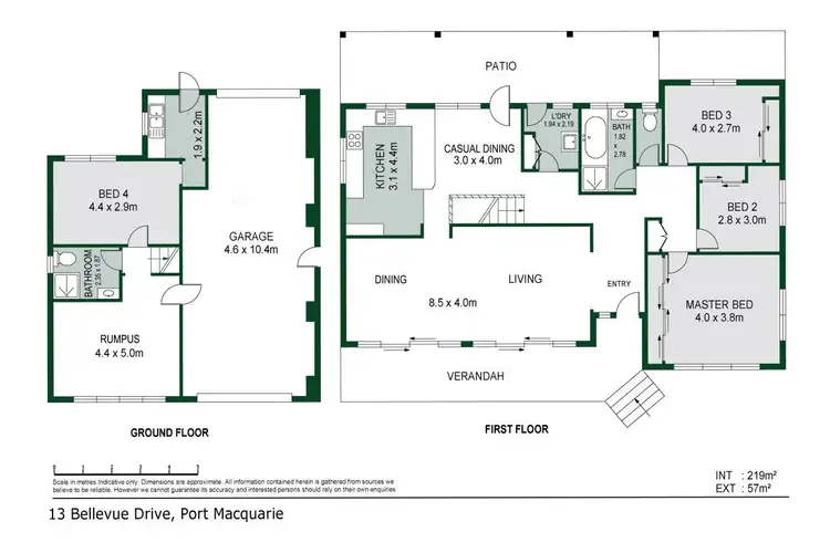 Floorplan of Homely house listing, 13 Bellevue Drive, Port Macquarie NSW 2444