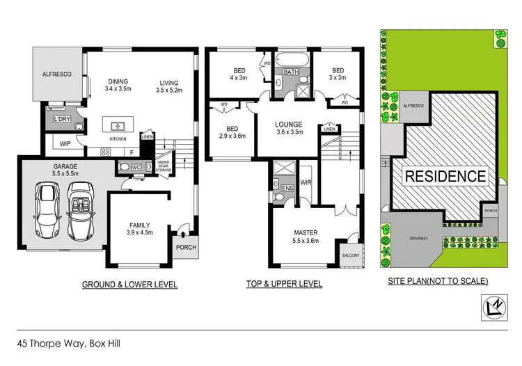 Floorplan of Homely house listing, 45 Thorpe Way, Box Hill NSW 2765