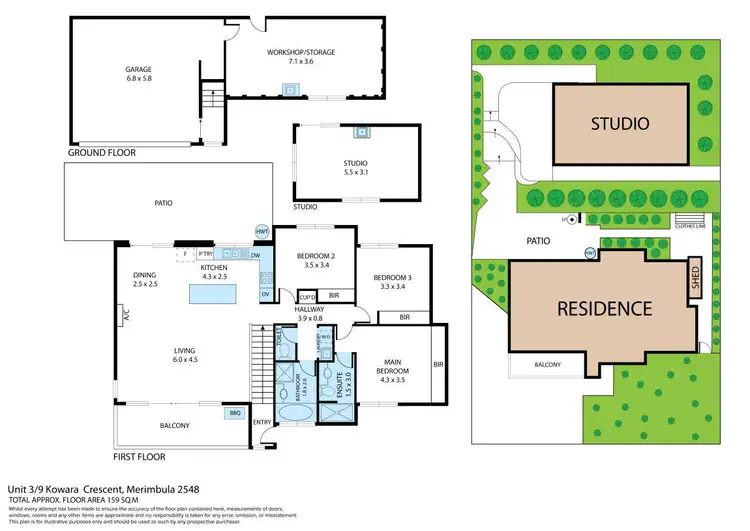 Floorplan of Homely unit listing, 3/9 Kowara Crescent, Merimbula NSW 2548