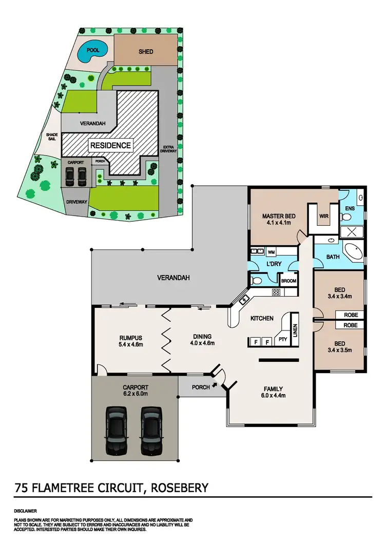 Floorplan of Homely house listing, 75 Flametree Circuit, Rosebery NT 832