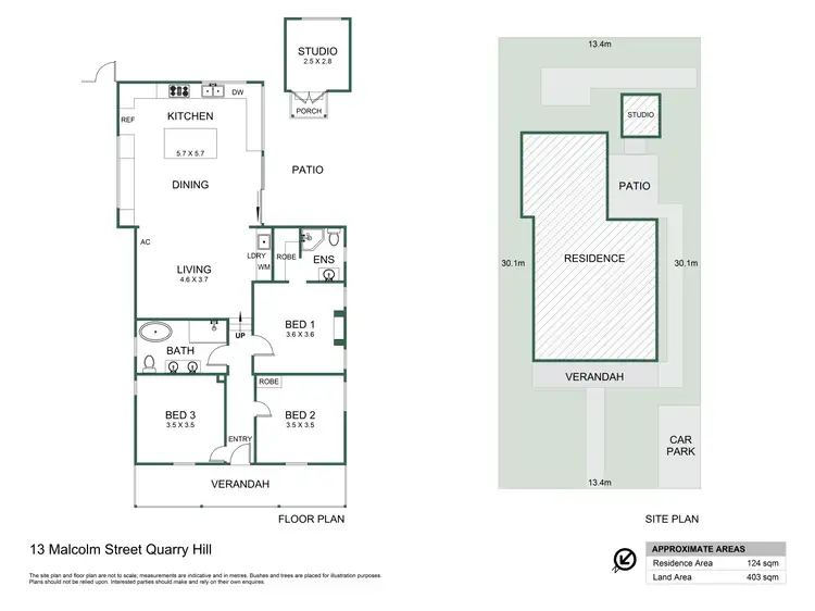 Floorplan of Homely house listing, 13 Malcolm Street, Quarry Hill VIC 3550