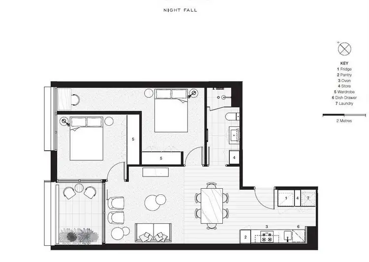 Floorplan of Homely apartment listing, 107/165 Gladstone Street, South Melbourne VIC 3205