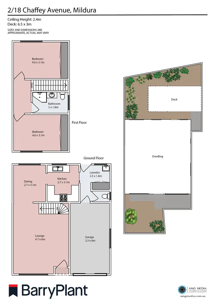 Floorplan of Homely townhouse listing, 2/18 Chaffey Avenue, Mildura VIC 3500