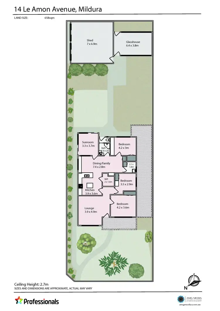 Floorplan of Homely house listing, 14 Le Amon Avenue, Mildura VIC 3500