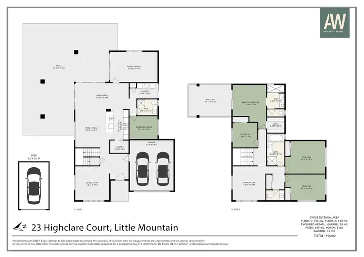 Floorplan of Homely house listing, 23 Highclare Court, Little Mountain QLD 4551