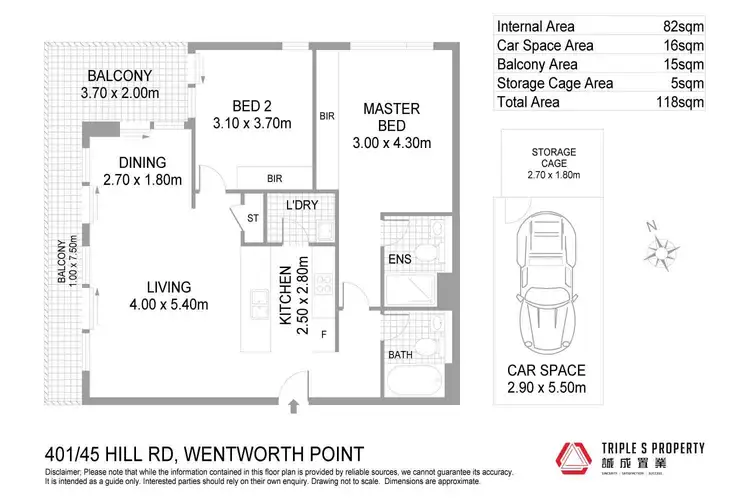 Floorplan of Homely apartment listing, 401/45 Hill Road, Wentworth Point NSW 2127