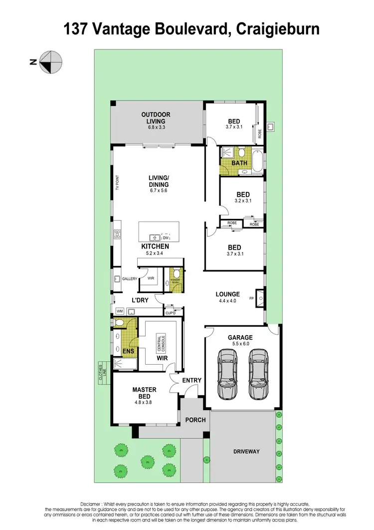 Floorplan of Homely house listing, 137 Vantage Boulevard, Craigieburn VIC 3064