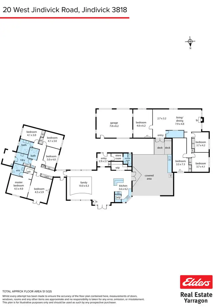 Floorplan of Homely rural property listing, 20 West Jindivick Road, Jindivick VIC 3818