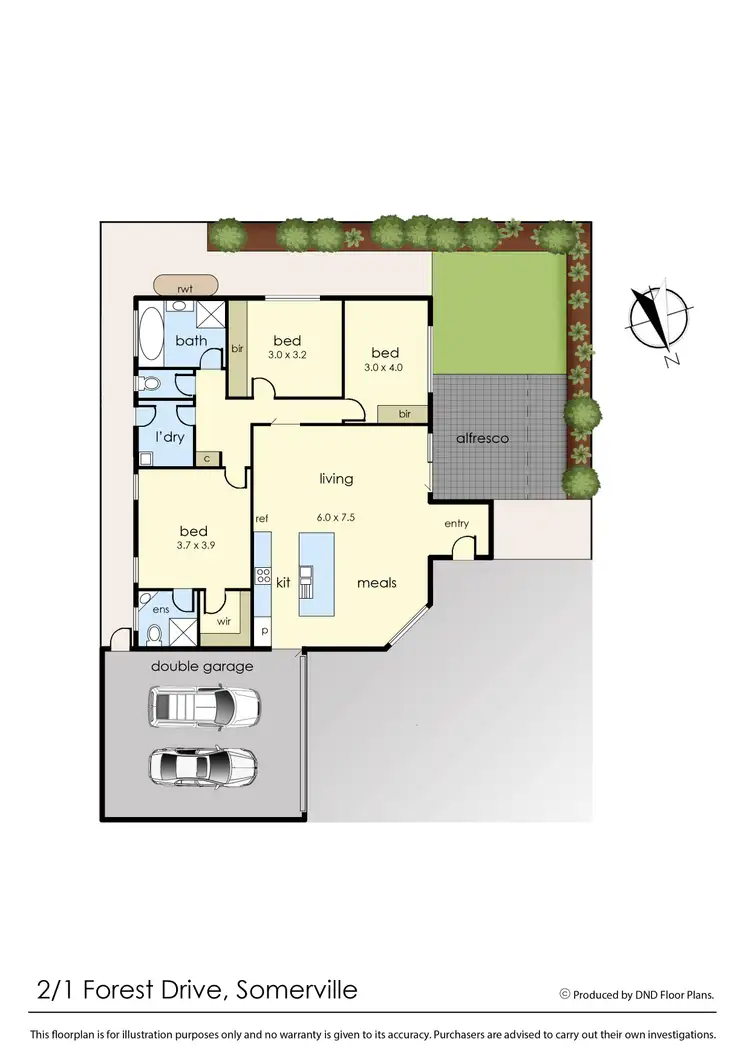 Floorplan of Homely unit listing, 2/1 Forest Drive, Somerville VIC 3912