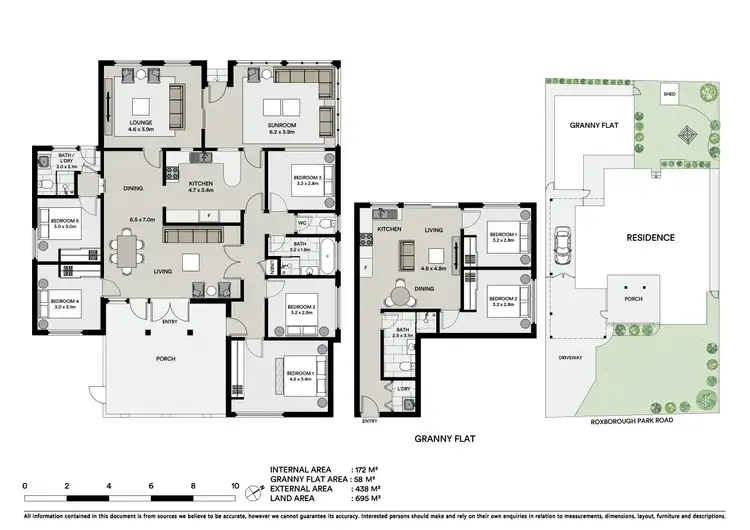 Floorplan of Homely house listing, 16 & 16B Roxborough Park Road, Baulkham Hills NSW 2153