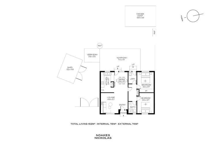 Floorplan of Homely house listing, 13 Kestrel Court, Noarlunga Downs SA 5168