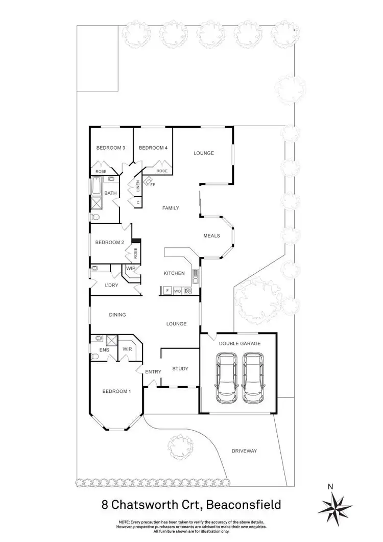 Floorplan of Homely house listing, 8 Chatsworth Court, Beaconsfield VIC 3807