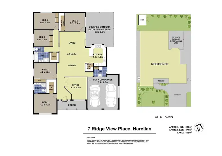 Floorplan of Homely house listing, 7 Ridge View Place, Narellan NSW 2567