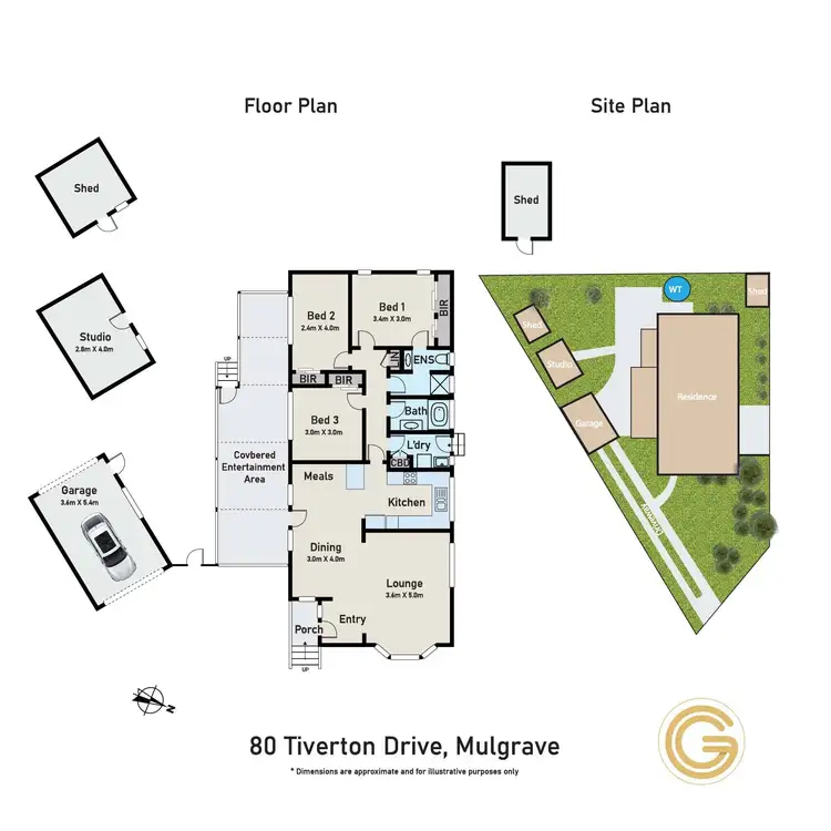 Floorplan of Homely house listing, 80 Tiverton Drive, Mulgrave VIC 3170