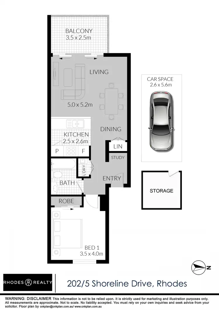 Floorplan of Homely apartment listing, 202/5 Shoreline Drive, Rhodes NSW 2138