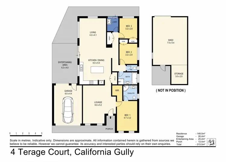 Floorplan of Homely house listing, 4 Terage Court, California Gully VIC 3556