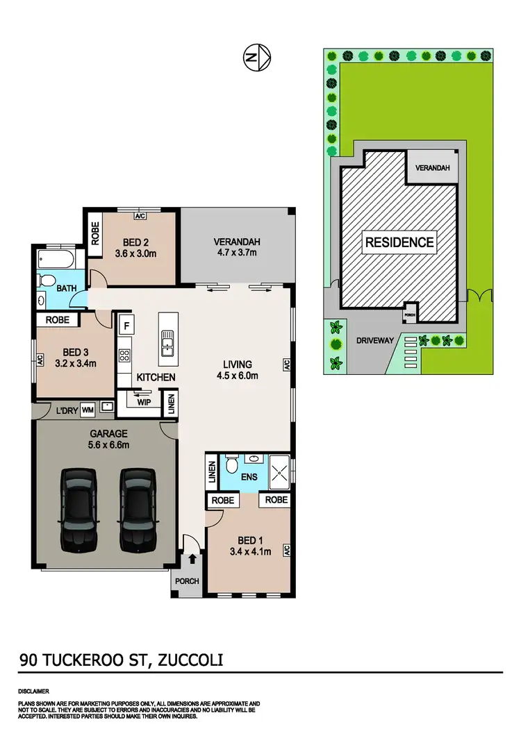 Floorplan of Homely house listing, 90 Tuckeroo Boulevard, Zuccoli NT 832
