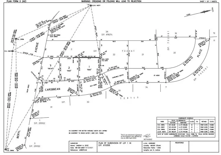 Floorplan of Homely land listing, 42c Beryl Avenue, Mount Colah NSW 2079