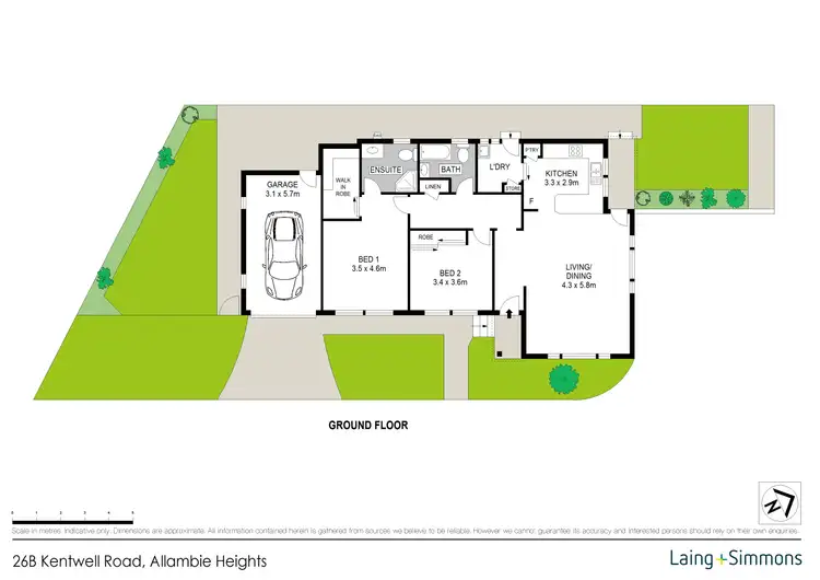 Floorplan of Homely house listing, 26b Kentwell Road, Allambie Heights NSW 2100