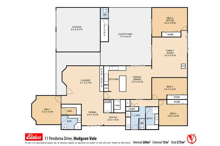 Floorplan of Homely house listing, 11 Pendoma Drive, Hodgson Vale QLD 4352