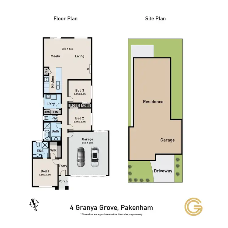 Floorplan of Homely house listing, 4 Granya Grove, Pakenham VIC 3810