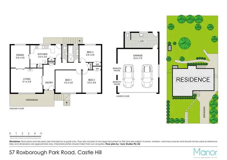 Floorplan of Homely house listing, 57 Roxborough Park Road, Castle Hill NSW 2154