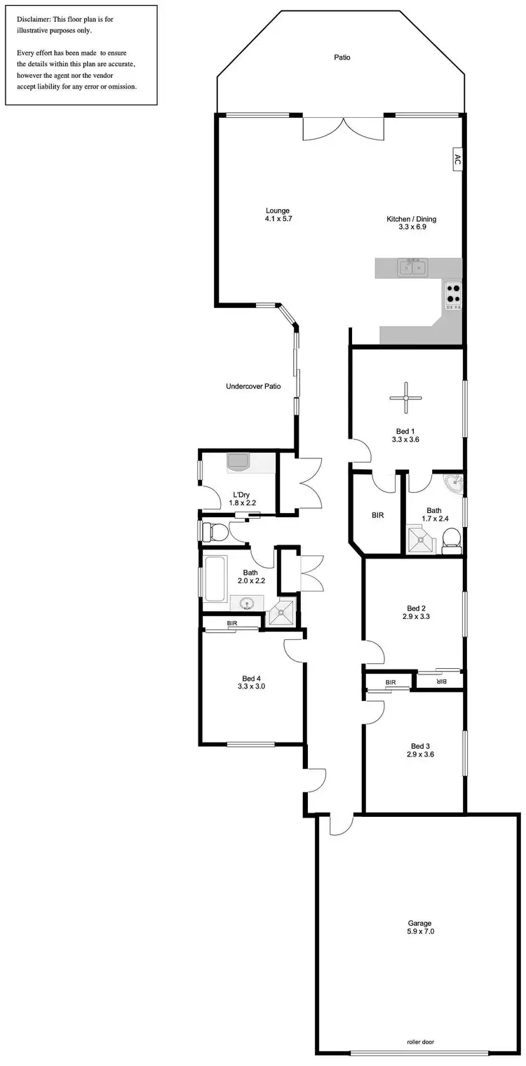 Floorplan of Homely unit listing, 2/5 Sailfish Drive, Port Lincoln SA 5606