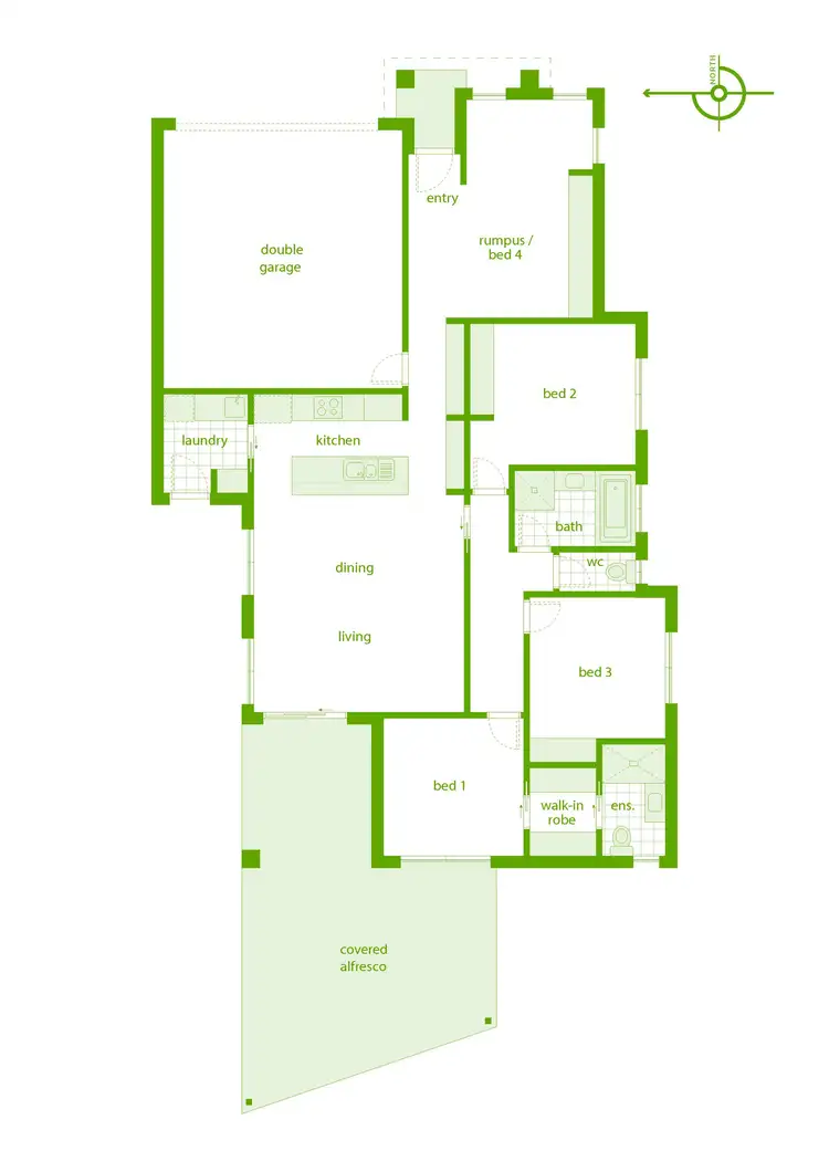 Floorplan of Homely house listing, 2/1 Feltus Place, Kambah ACT 2902