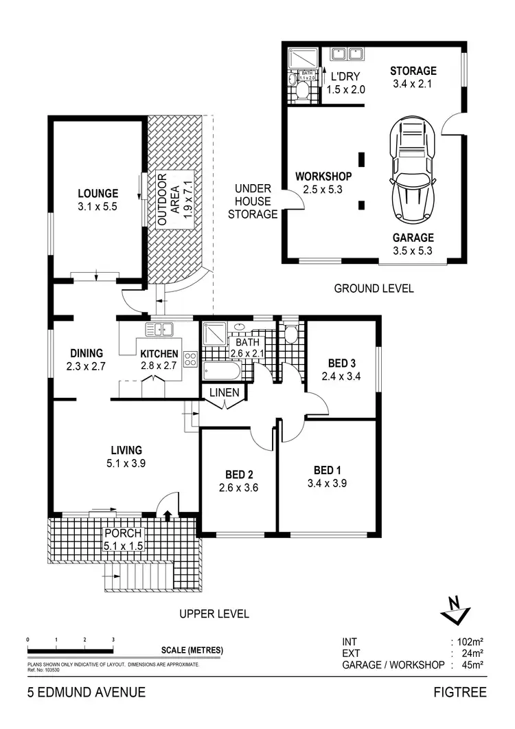 Floorplan of Homely house listing, 5 Edmund Avenue, Figtree NSW 2525