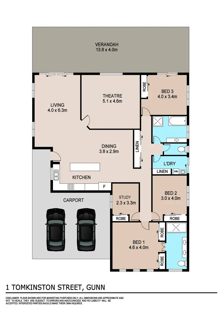 Floorplan of Homely house listing, 1 Tomkinson Street, Gunn NT 832