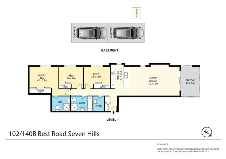 Floorplan of Homely unit listing, 102/140B Best Road, Seven Hills NSW 2147