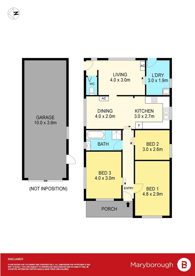 Floorplan of Homely house listing, 14 Golden Wattle Drive, Maryborough VIC 3465