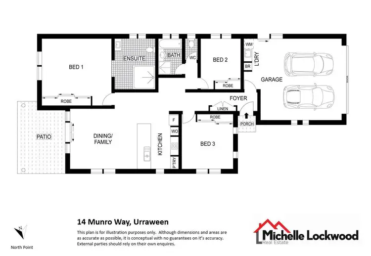Floorplan of Homely house listing, 14 Munro Way, Urraween QLD 4655