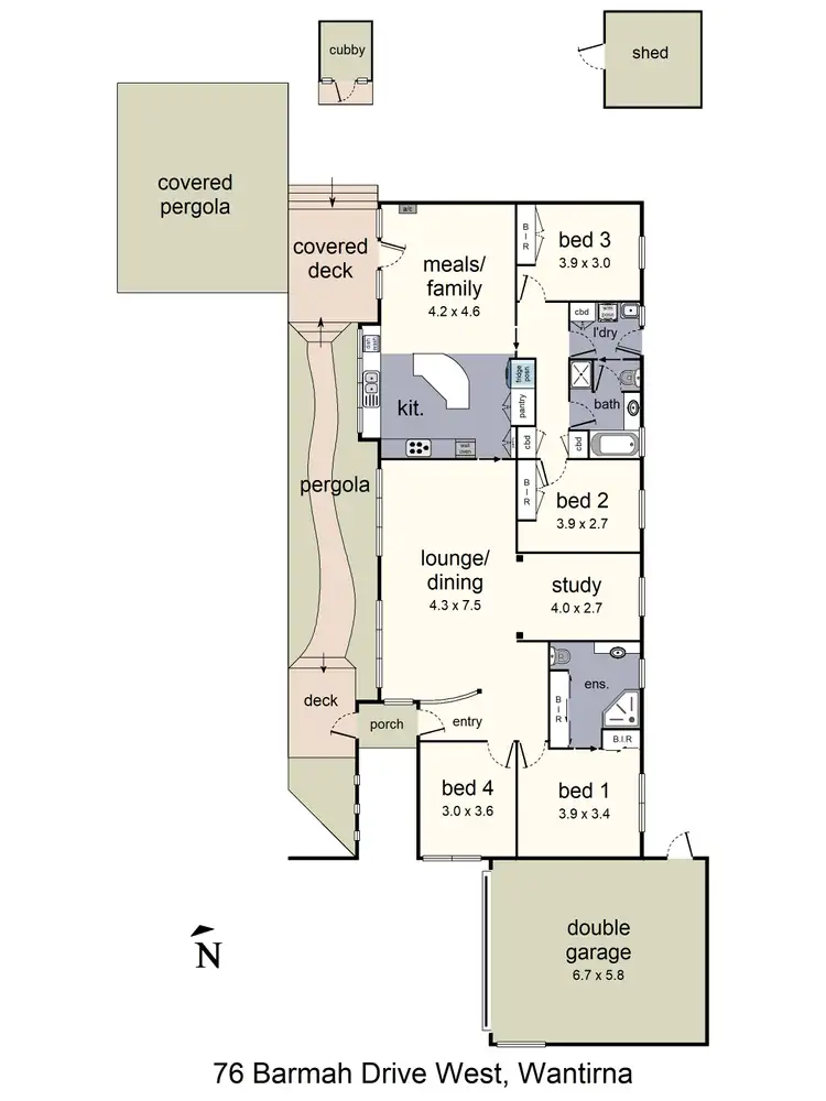 Floorplan of Homely house listing, 76 Barmah Drive, Wantirna VIC 3152
