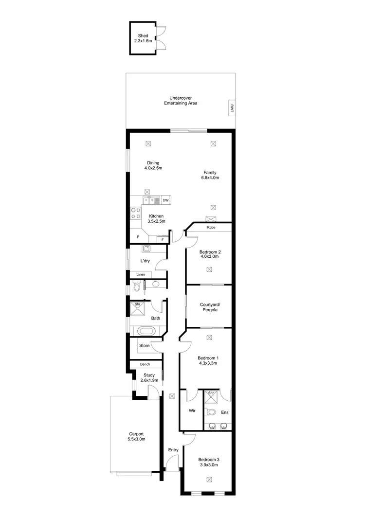 Floorplan of Homely house listing, 11A Loader Street, Glynde SA 5070