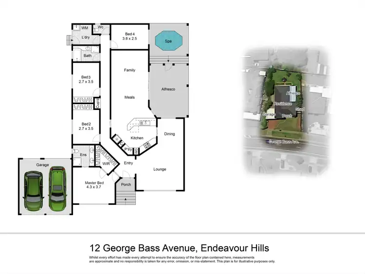 Floorplan of Homely house listing, 12 George Bass Avenue, Endeavour Hills VIC 3802