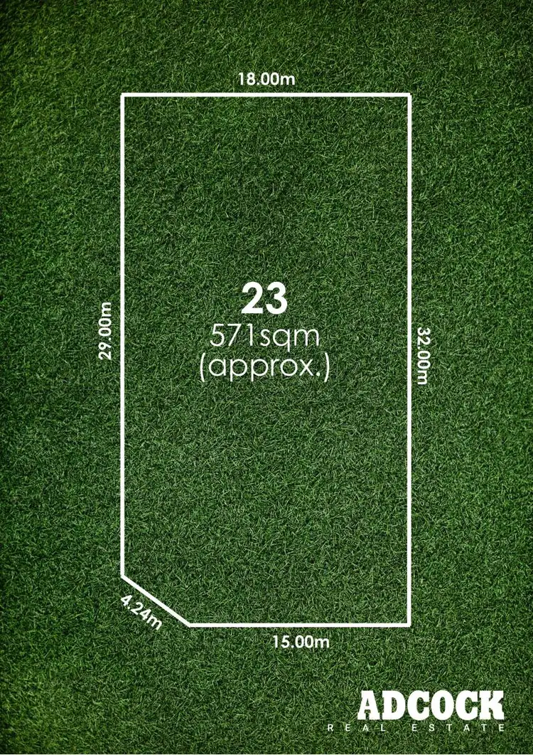 Floorplan of Homely land listing, 23 Wagtail Way, Mount Barker SA 5251